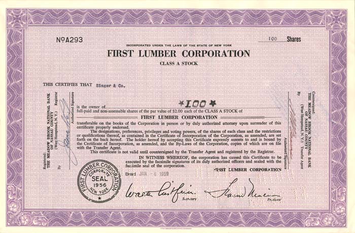 First Lumber Corporation
